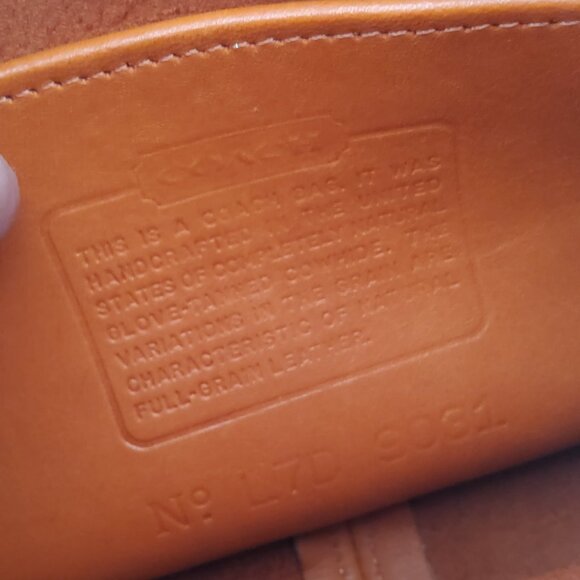 Vintage Coach Wendie Crossbody Handbag 9031 in Tangerine Rare Color + Hangtag - Picture 9 of 9